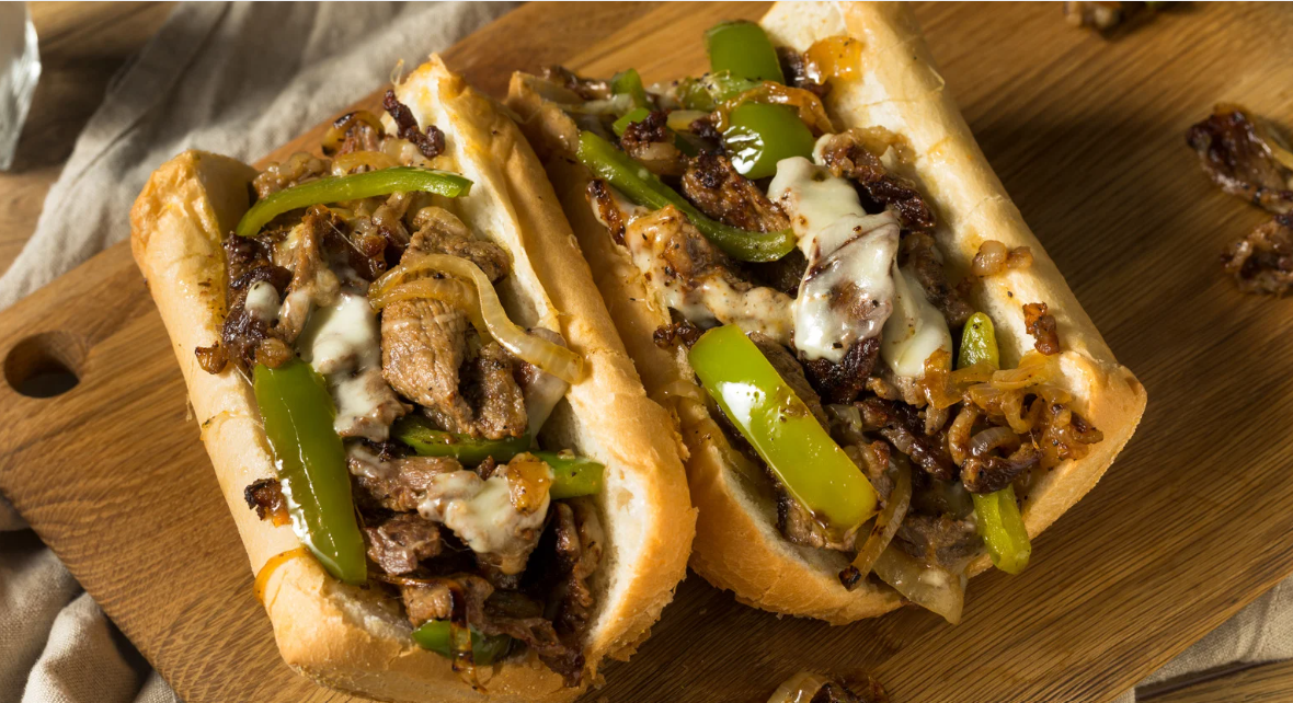 Slow Cooker Beef Steak Sandwich with Onions & Peppers